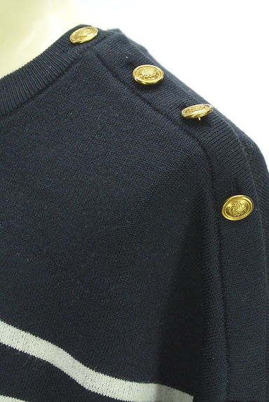 NOLLEY'S（ノーリーズ）の古着「パネルボーダー柄ニットトップス（ニット）」大画像４へ