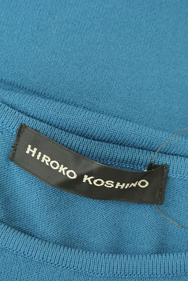 HIROKO KOSHINO（ヒロココシノ）の古着「カッティング模様入りノースリニットトップス（ニット）」大画像６へ
