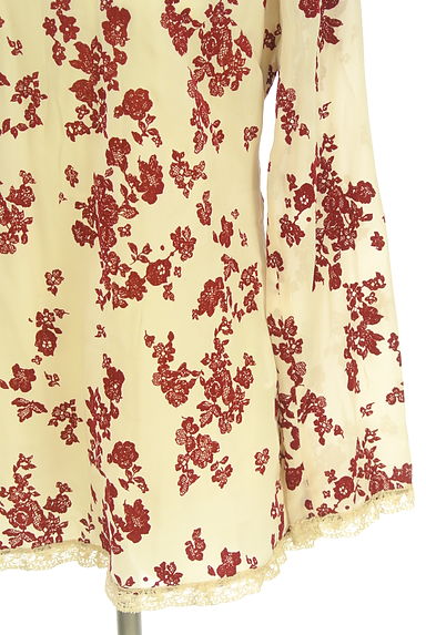 INGEBORG（インゲボルグ）の古着「花柄フロッキーシフォンカットソー（カットソー・プルオーバー）」大画像５へ