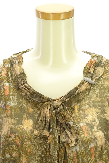 INGEBORG（インゲボルグ）の古着「花柄シフォンセットアップ（ツーピース（ジャケット＋ワンピース））」大画像４へ