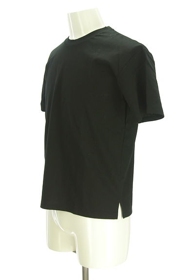 COMME CA COMMUNE（コムサコミューン）の古着「ベーシック半袖黒Tシャツ（Ｔシャツ）」大画像３へ