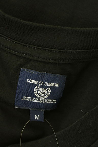 COMME CA COMMUNE（コムサコミューン）の古着「ベーシック半袖黒Tシャツ（Ｔシャツ）」大画像６へ