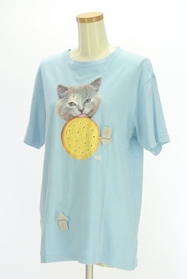 X-girl（エックスガール）の古着「猫プリントTシャツ（Ｔシャツ）」大画像４へ