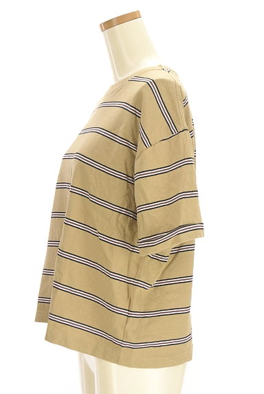 JOURNAL STANDARD（ジャーナルスタンダード）の古着「マルチボーダー柄半袖Tシャツ（Ｔシャツ）」大画像３へ