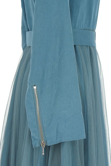 クリックで大画像表示 jouetie(ジュエティ)の古着「ベルト付きチュールオンロングコート(コート)」大画像5へ