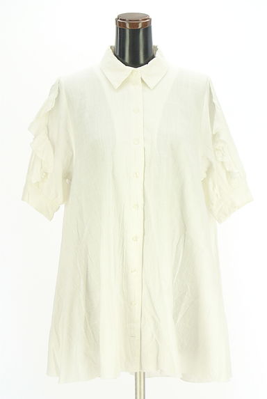 クリックで大画像表示 jouetie(ジュエティ)の古着「袖フリル半袖ブラウス(ブラウス)」大画像1へ