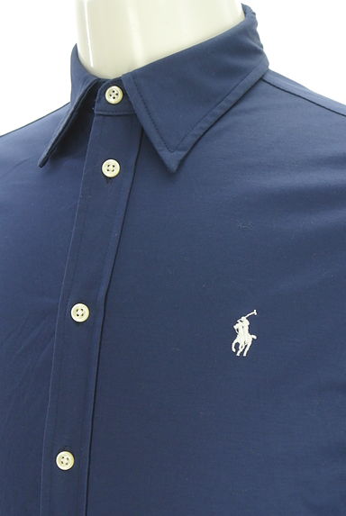 POLO RALPH LAUREN（ポロラルフローレン）の古着「ワンポイントストレッチシャツ（カジュアルシャツ）」大画像４へ