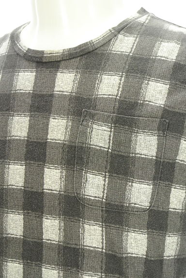 COMME CA MEN（コムサメン）の古着「グラデーションチェックTシャツ（Ｔシャツ）」大画像４へ