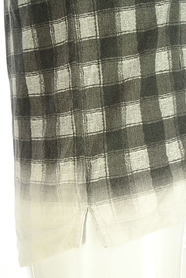 COMME CA MEN（コムサメン）の古着「グラデーションチェックTシャツ（Ｔシャツ）」大画像５へ