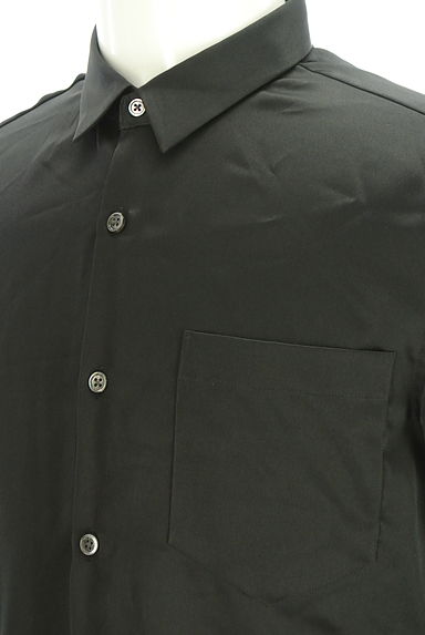 COMME CA MEN（コムサメン）の古着「ラウンドヘムサテンシャツ（カジュアルシャツ）」大画像４へ