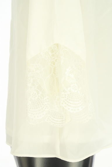 PROPORTION BODY DRESSING（プロポーションボディ ドレッシング）の古着「レース切替8分袖シフォンブラウス（カットソー・プルオーバー）」大画像５へ