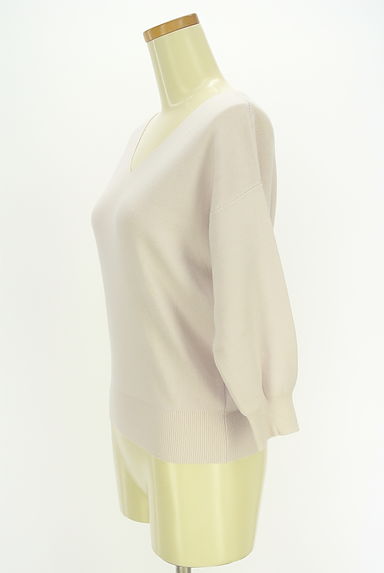 PROPORTION BODY DRESSING（プロポーションボディ ドレッシング）の古着「9分袖Vネックニットトップス（ニット）」大画像３へ