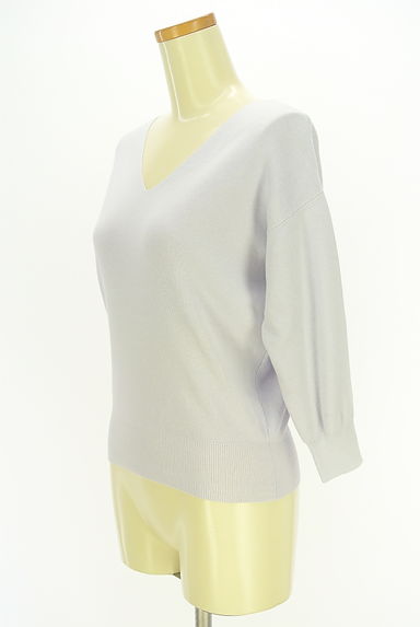 PROPORTION BODY DRESSING（プロポーションボディ ドレッシング）の古着「9分袖Vネックニットトップス（ニット）」大画像３へ