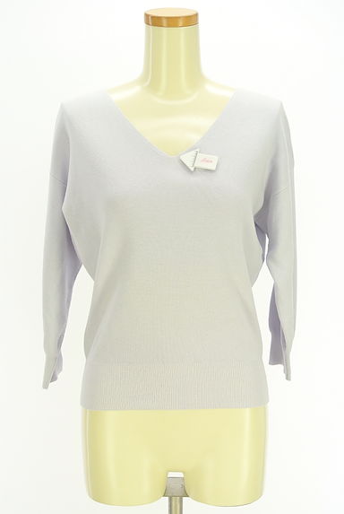 PROPORTION BODY DRESSING（プロポーションボディ ドレッシング）の古着「9分袖Vネックニットトップス（ニット）」大画像４へ