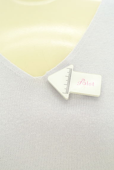 PROPORTION BODY DRESSING（プロポーションボディ ドレッシング）の古着「9分袖Vネックニットトップス（ニット）」大画像５へ