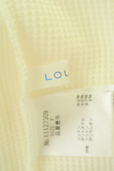 LOUNIE（ルーニィ）の古着「バックボタンワッフルカットソー（ニット）」大画像６へ