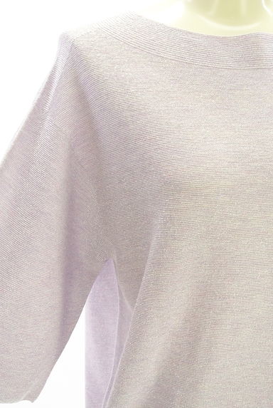Stola.（ストラ）の古着「ラメ混6分袖ニットトップス（ニット）」大画像５へ