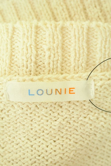 LOUNIE（ルーニィ）の古着「コットン混無地ニット（ニット）」大画像６へ