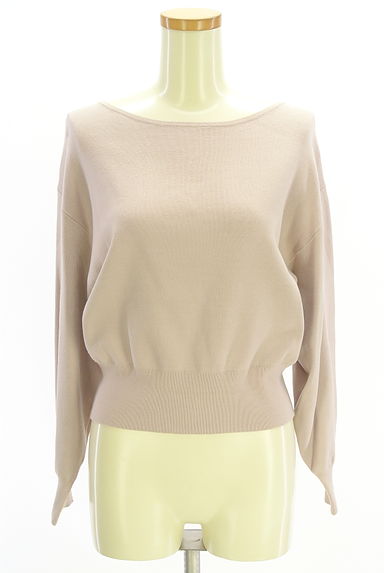 PROPORTION BODY DRESSING（プロポーションボディ ドレッシング）の古着「背中パール付きニットトップス（ニット）」大画像１へ