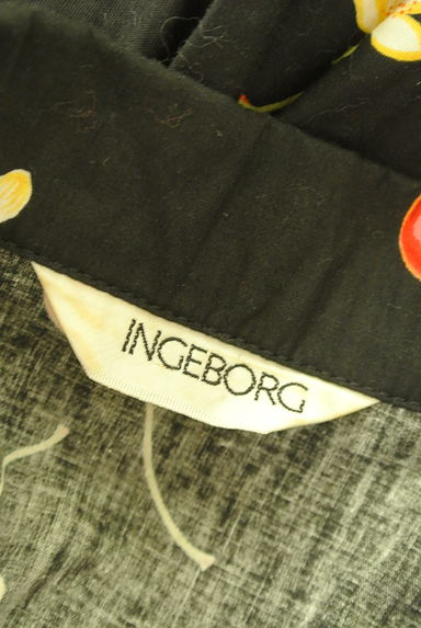 INGEBORG（インゲボルグ）の古着「花×チェリー柄　オープンカラーシャツワンピース（ワンピース・チュニック）」大画像６へ