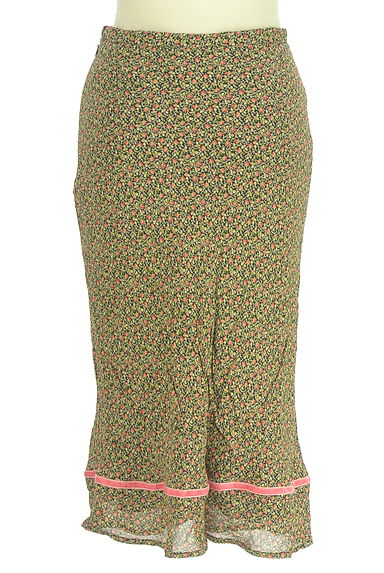 Laura Ashley（ローラアシュレイ）の古着「ミディ丈小花柄シフォンスカート（スカート）」大画像２へ