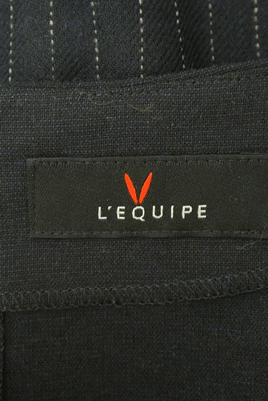 L'EQUIPE（レキップ）の古着「ピンストライプミモレワンピース（ワンピース・チュニック）」大画像６へ