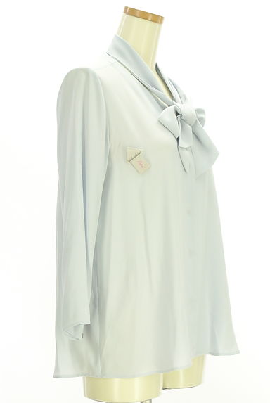 L'EQUIPE（レキップ）の古着「ボウタイ付きVネックブラウス（ブラウス）」大画像４へ