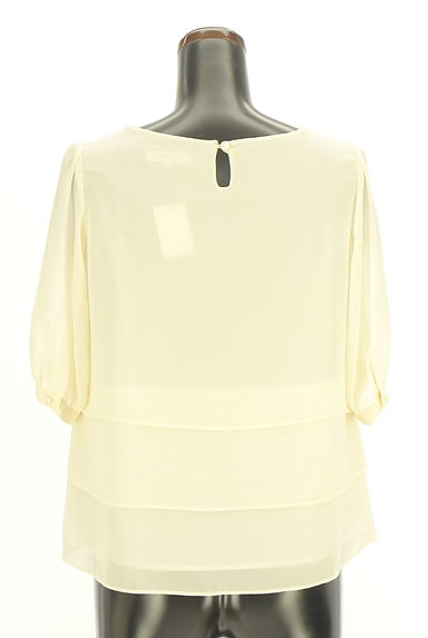 NATURAL BEAUTY BASIC（ナチュラルビューティベーシック）の古着「5分袖ティアードシフォンブラウス（カットソー・プルオーバー）」大画像２へ