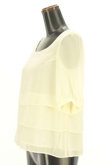 NATURAL BEAUTY BASIC（ナチュラルビューティベーシック）の古着「5分袖ティアードシフォンブラウス（カットソー・プルオーバー）」大画像３へ