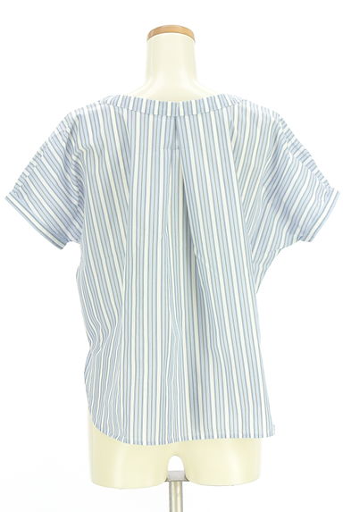 NATURAL BEAUTY BASIC（ナチュラルビューティベーシック）の古着「マルチストライプブラウス（カットソー・プルオーバー）」大画像２へ