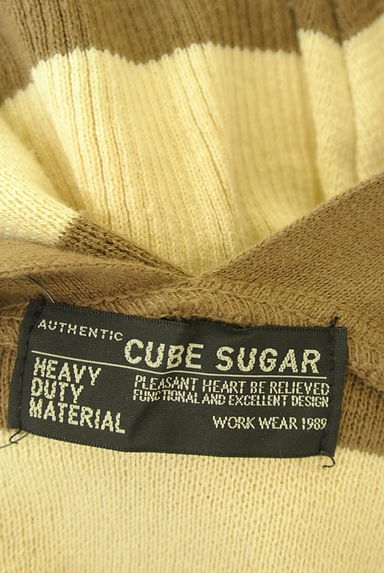 CUBE SUGAR（キューブシュガー）の古着「ボーダーニットカーディガン（カーディガン・ボレロ）」大画像６へ