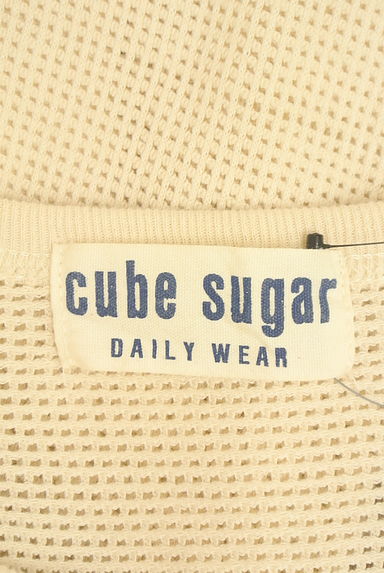 CUBE SUGAR（キューブシュガー）の古着「9分袖メッシュトップス（ニット）」大画像６へ