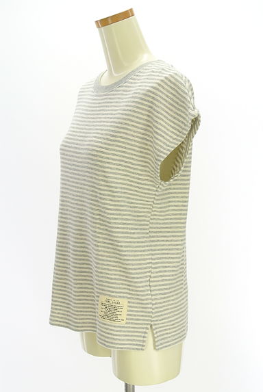 CUBE SUGAR（キューブシュガー）の古着「ストレッチフレンチスリーブカットソー（Ｔシャツ）」大画像３へ