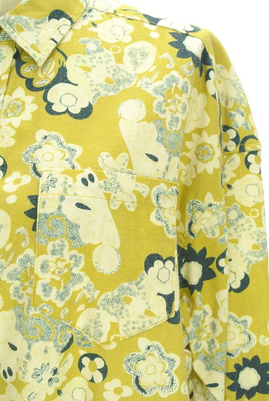CUBE SUGAR（キューブシュガー）の古着「オーバーサイズ花柄シャツ（ブラウス）」大画像４へ