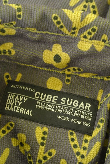CUBE SUGAR（キューブシュガー）の古着「花柄コーデュロイシャツ（ブラウス）」大画像６へ