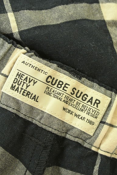 CUBE SUGAR（キューブシュガー）の古着「チェック柄バレルパンツ（パンツ）」大画像６へ