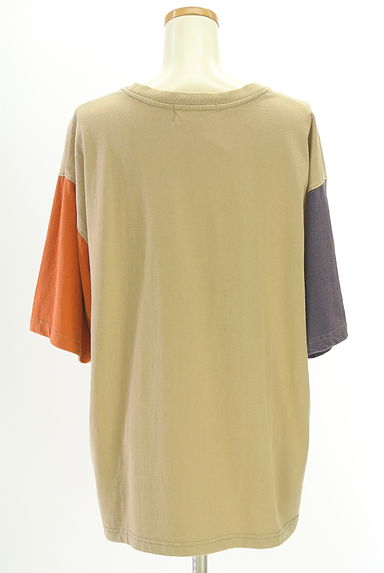 CUBE SUGAR（キューブシュガー）の古着「オーバーサイズ配色Tシャツ（Ｔシャツ）」大画像２へ