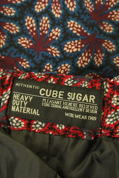 CUBE SUGAR（キューブシュガー）の古着「ボタニカル柄ワイドパンツ（パンツ）」大画像６へ