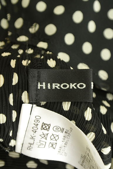 HIROKO KOSHINO（ヒロココシノ）の古着「ドットシアーガウチョパンツ（パンツ）」大画像６へ