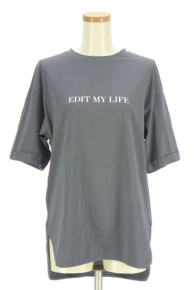 PLST（プラステ）の古着「ラウンドヘムロゴTシャツ（Ｔシャツ）」大画像１へ