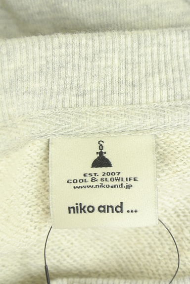niko and...（ニコ アンド）の古着「かぎ針ニットスリーブスウェット（スウェット・パーカー）」大画像６へ