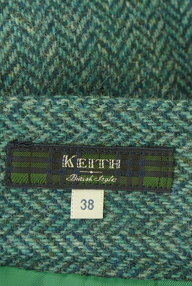 KEITH（キース）の古着「ヘリンボーン織ミモレ丈ウールスカート（ロングスカート・マキシスカート）」大画像６へ
