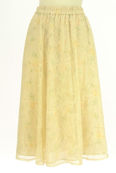 LAISSE PASSE（レッセパッセ）の古着「花柄シフォン×チュールレーススカート（スカート）」大画像１へ