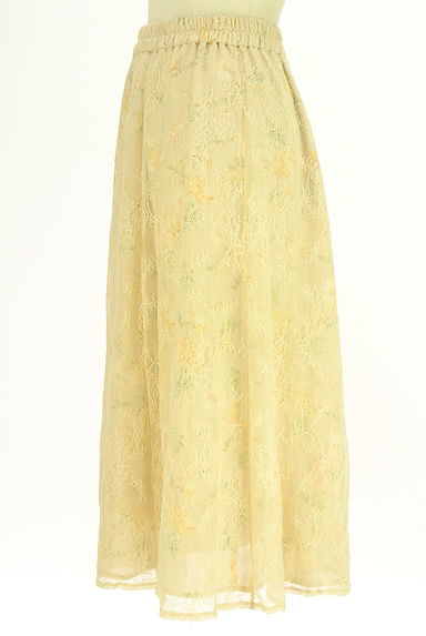 LAISSE PASSE（レッセパッセ）の古着「花柄シフォン×チュールレーススカート（スカート）」大画像３へ