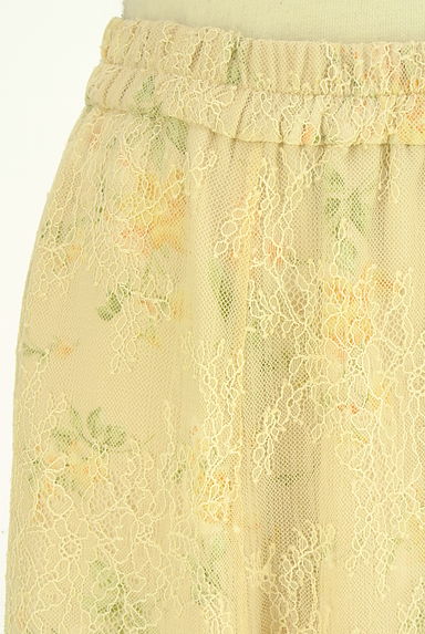 LAISSE PASSE（レッセパッセ）の古着「花柄シフォン×チュールレーススカート（スカート）」大画像４へ