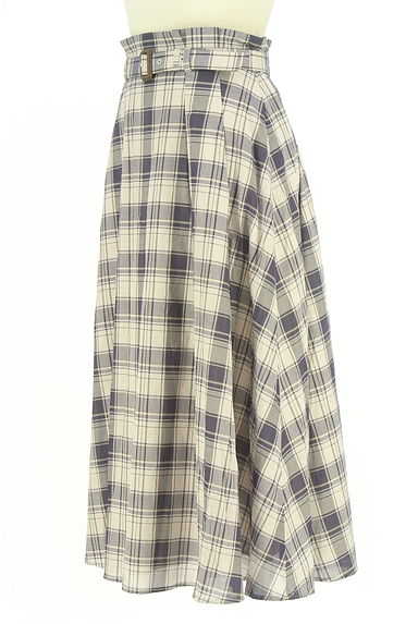 LAISSE PASSE（レッセパッセ）の古着「チェック柄ロングスカート（ロングスカート・マキシスカート）」大画像３へ