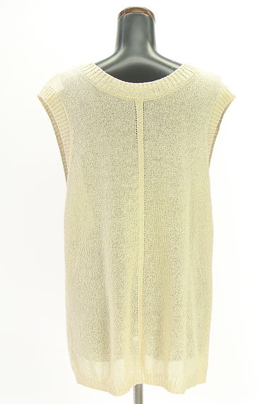 COMME CA（コムサ）の古着「Gabardine K.T Vネックニットベスト（ベスト・ジレ）」大画像２へ