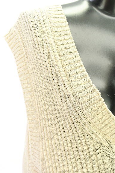 COMME CA（コムサ）の古着「Gabardine K.T Vネックニットベスト（ベスト・ジレ）」大画像４へ