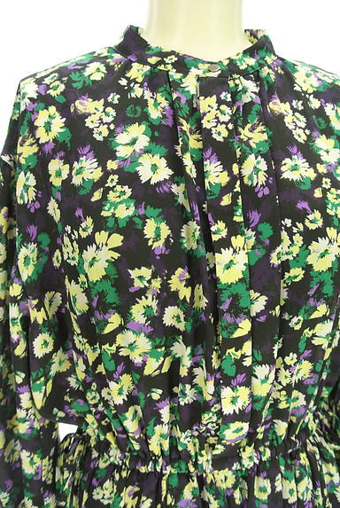 PLST（プラステ）の古着「花柄シフォンワンピース（ワンピース・チュニック）」大画像４へ