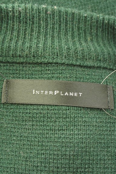 INTER PLANET（インタープラネット）の古着「シフォンレースアップMIXニットトップス（ニット）」大画像６へ
